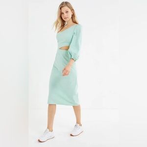 UO Porto One-Shoulder Cutout Midi Dress